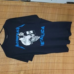Vintage. Made in USA. ALCOHOLICA METALLICA.  RARE. 1 OF A KIND. XL